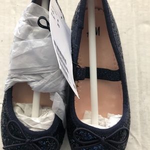 Toddler Sz.8 Sparkly Navy Shoe NWT H&M